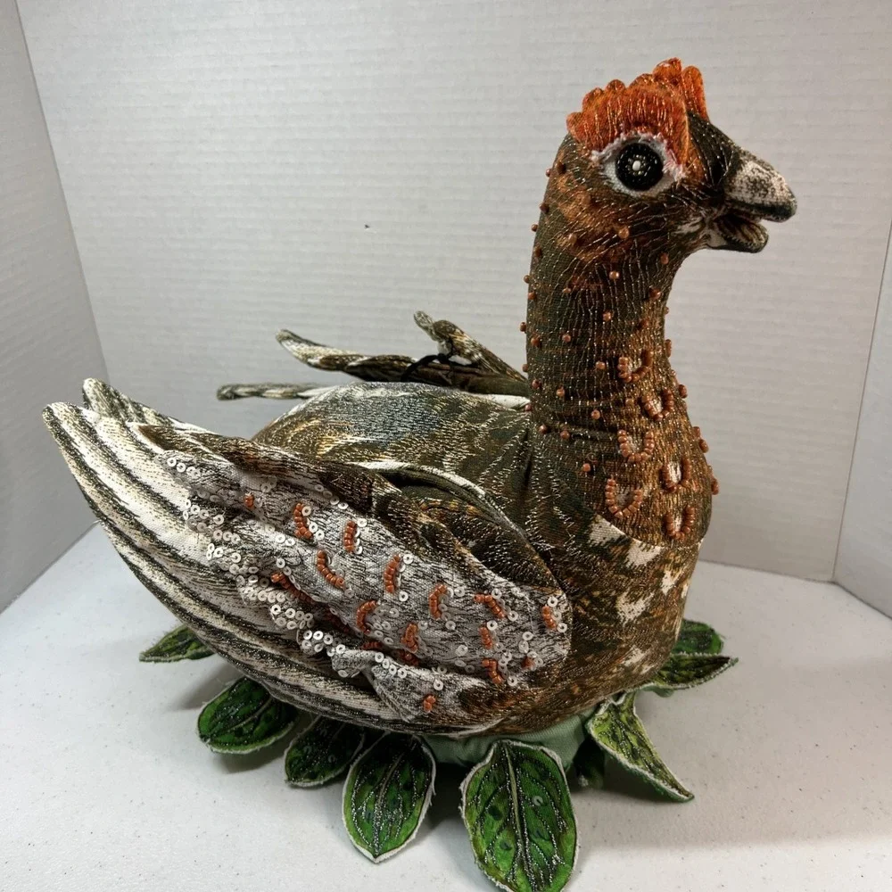 John Derian Target 2025 Fall Shaped Beaded Grouse Bird 16